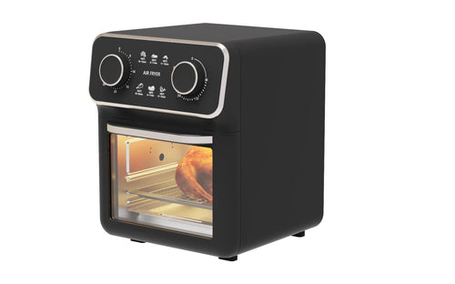 10L Mechanical Air Fryer Oven with Visible Window Dual Knob Control