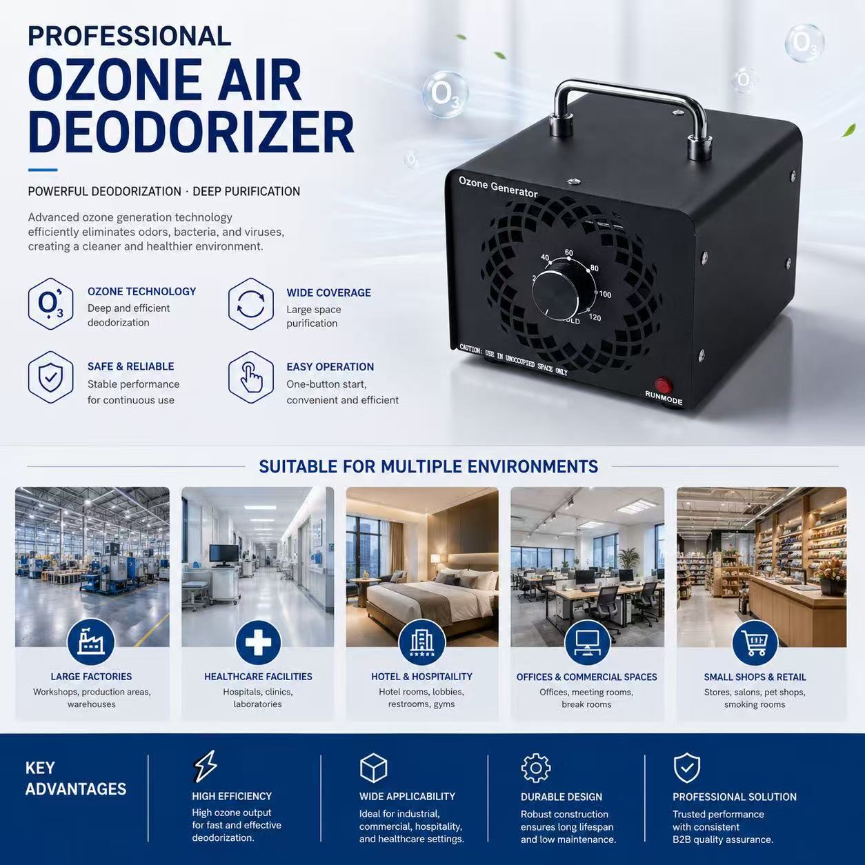 Portable Ozone Deodorizer (2g/h) | Factory Direct Wholesale 🧊💨