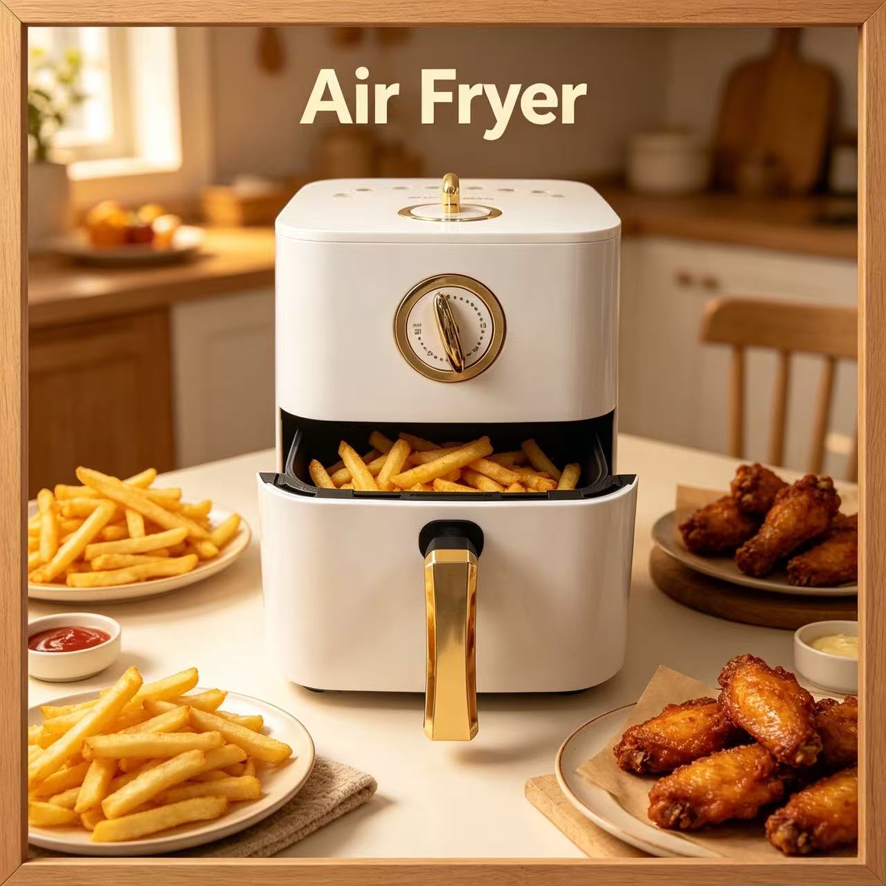 White Air Fryer | Home Kitchen Appliance Factory Wholesale